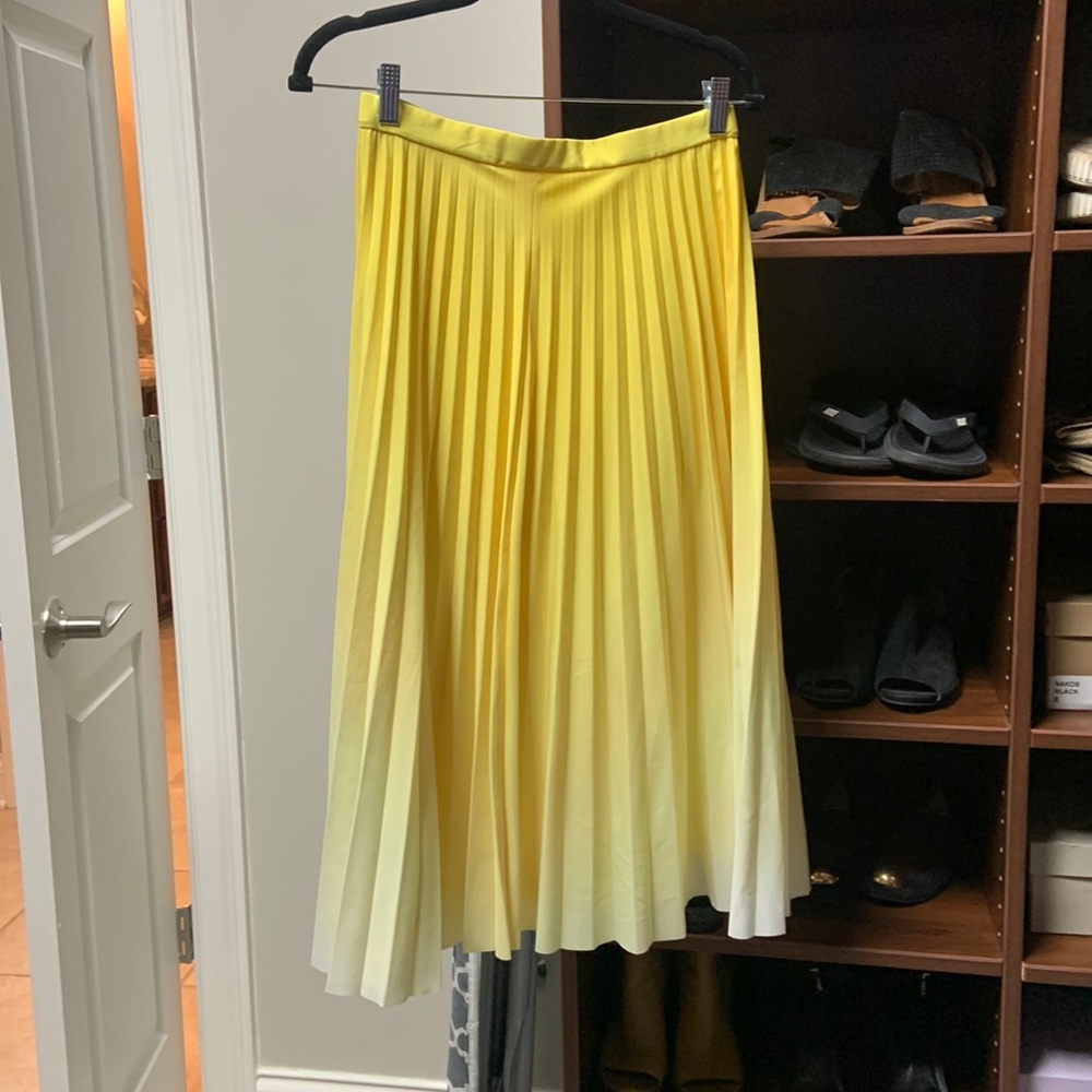 ZARA TRF Yellow Ombre Skirt